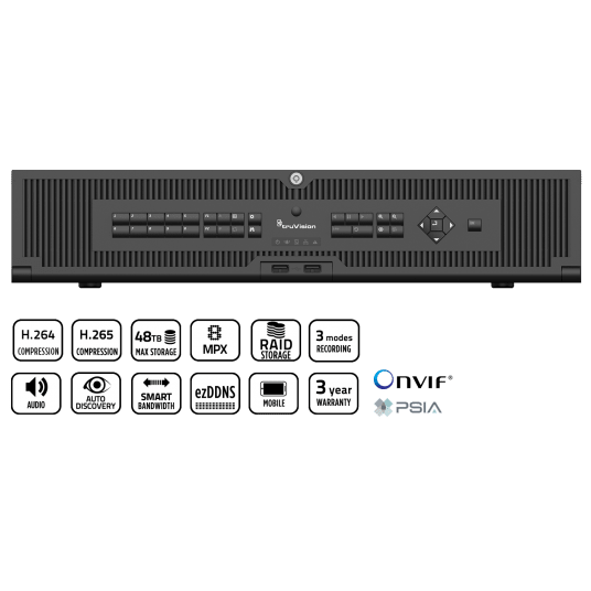 Rejestrator sieciowy 16-kanałowy 32HDD TruVision - TVN-2216P-32T -zdjęcie numer 1