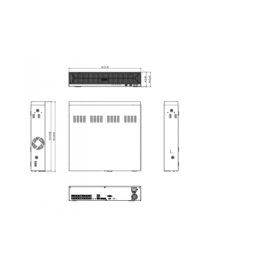 Rejestrator sieciowy 16-kanałowy z dyskiem 4TB Hanwha Vision - XRN-1620SB1-4TB-S -zdjęcie numer 4
