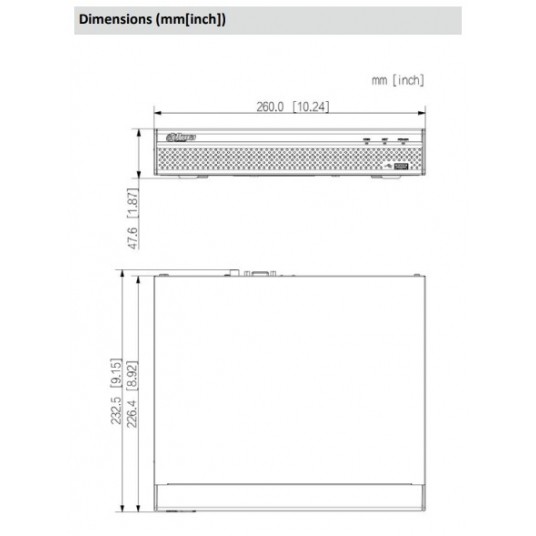 Rejestrator sieciowy 4-kanałowy 1HDD 1U Dahua - NVR4104HS-P-4KS3 -zdjęcie numer 4