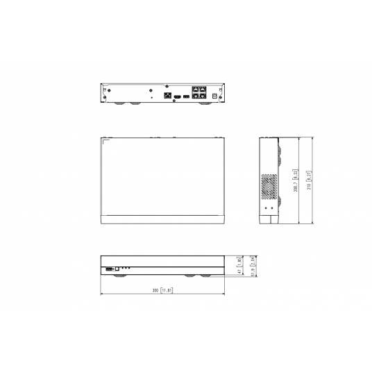 Rejestrator sieciowy 4-kanałowy Hanwha Vision - ARN-410S