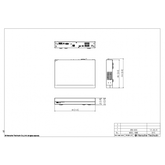Rejestrator sieciowy 4-kanałowy Hanwha Vision - XRN-420S