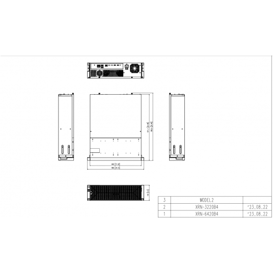 Rejestrator sieciowy 64-kanałowy 16HDD Hanwha Vision - XRN-6420B4