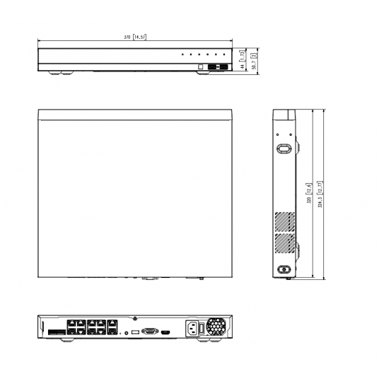 Rejestrator sieciowy 8-kanałowy Hanwha Vision - XRN-820S