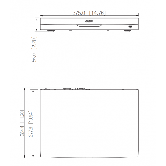 Rejestrator sieciowy Dahua 16-kanałowy 2HDD 1U - NVR5216-EI