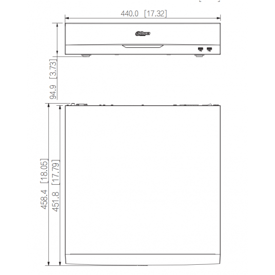 Rejestrator sieciowy Dahua 16-kanałowy 8HDD 2U - NVR5816-EI
