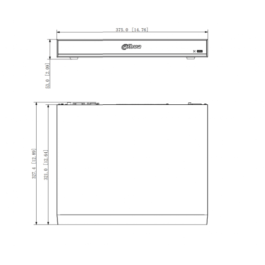Rejestrator sieciowy Dahua 16-kanałowy z PoE 2HDD 1U - NVR4216-16P-EI
