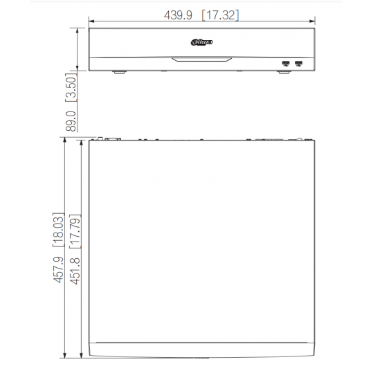 Rejestrator sieciowy Dahua 32-kanałowy 8HDD 2U - NVR5832-EI