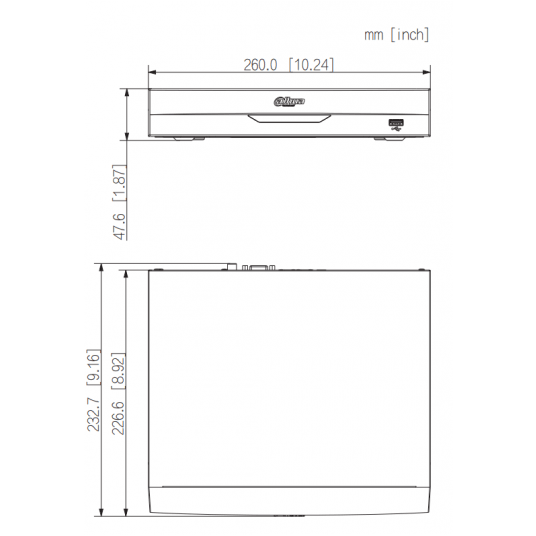 Rejestrator sieciowy Dahua 4-kanałowy 1HDD 1U - NVR4104HS-EI