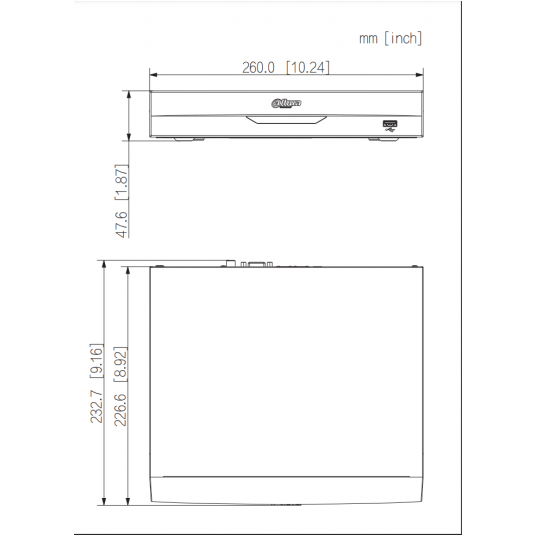 Rejestrator sieciowy Dahua 4-kanałowy 1HDD 1U - NVR4104HS-P-EI