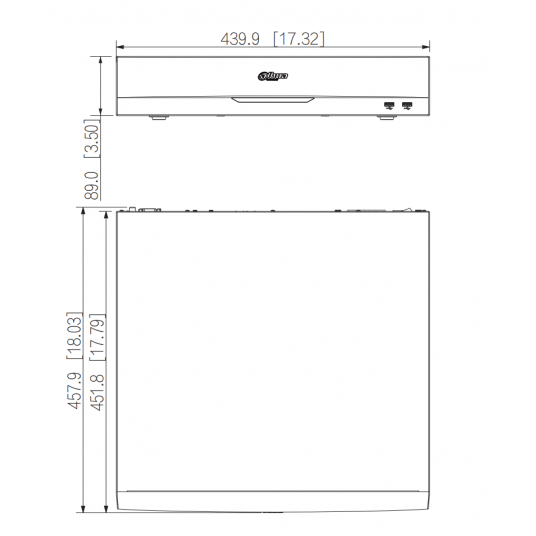 Rejestrator sieciowy Dahua 64-kanałowy 8HDD 2U - NVR5864-EI