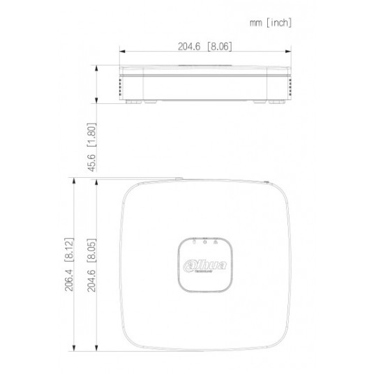 Rejestrator sieciowy Dahua 8-kanałowy 1U - NVR2108-4KS3