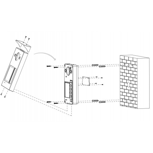 Stacja bramowa IP 2-przewodowa Villa Door Dahua - VTO3312Q-P