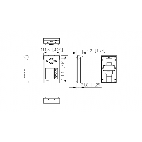 Stacja bramowa IP 2-przewodowa Villa Door Dahua - VTO3312Q-P