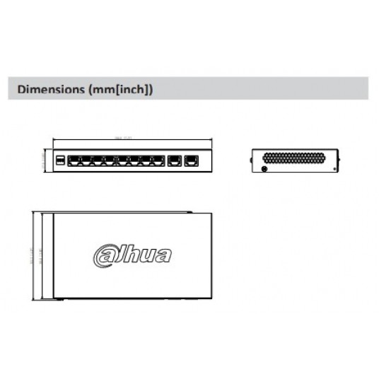 Switch PoE 10-portowy Dahua - CS4010-8ET2GT-110 -zdjęcie numer 4