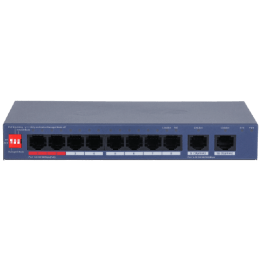 Switch PoE 10-portowy Dahua - CS4010-8ET2GT-110 -zdjęcie numer 2