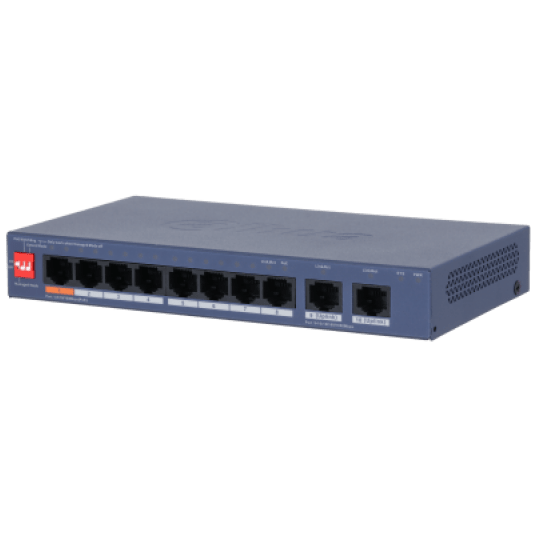 Switch PoE 10-portowy Dahua - CS4010-8ET2GT-60 -zdjęcie numer 1