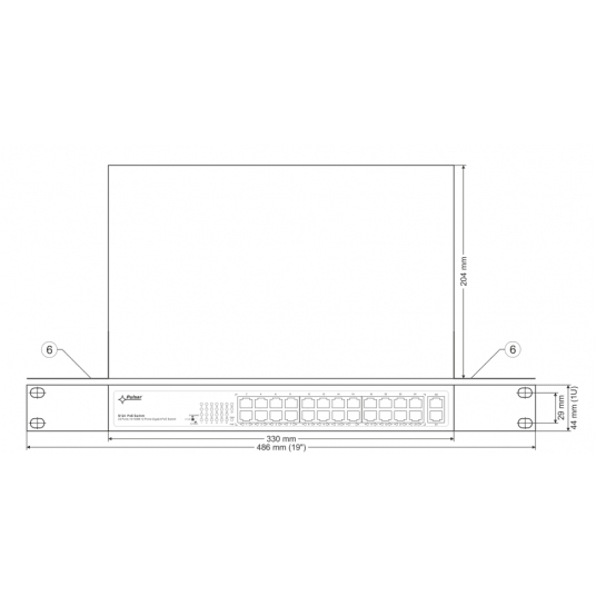 Switch PoE 24-portowy Pulsar - S124