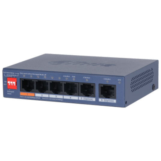 Switch PoE 6-portowy Dahua - CS4006-4ET2GT-60 -zdjęcie numer 1