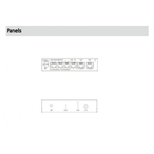 Switch PoE 6-portowy Dahua - CS4006-4ET2GT-60 -zdjęcie numer 5