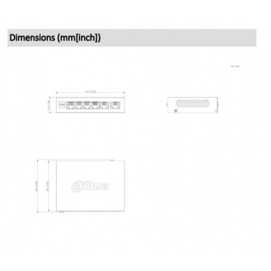 Switch PoE 6-portowy Dahua - CS4006-4ET2GT-60 -zdjęcie numer 4