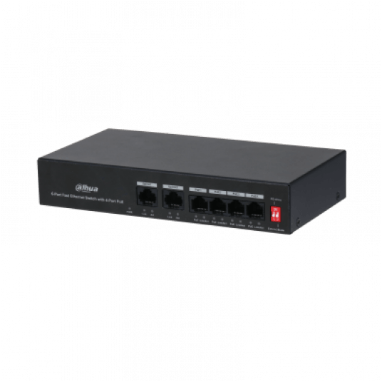 Switch PoE niezarządzalny 6-portowy Dahua - PFS3006-4ET-36