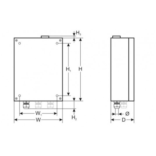 Switch PoE z zasilaczem 6-portowy w obudowie hermetycznej Pulsar - SG64H -zdjęcie numer 4
