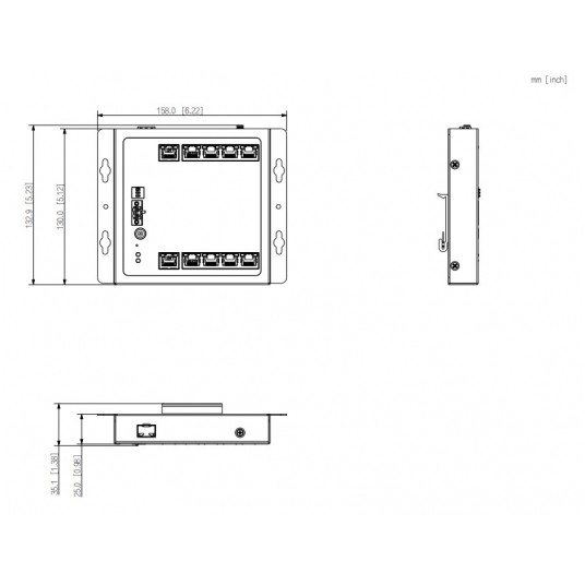 Switch PoE zarządzalny 10-portowy Dahua - CHS4110-8ET-90-F -zdjęcie numer 5