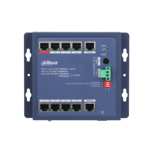 Switch PoE zarządzalny 10-portowy Dahua - CHS4110-8ET-90-F -zdjęcie numer 2