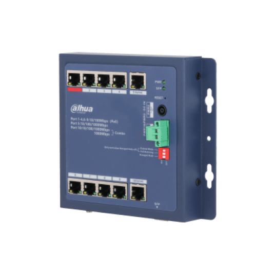 Switch PoE zarządzalny 10-portowy Dahua - CHS4110-8ET-90-F -zdjęcie numer 1