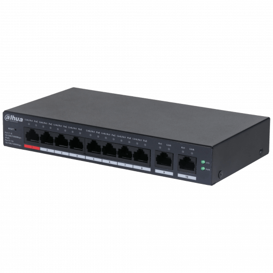 Switch PoE zarządzalny 10-portowy Dahua - CS4010-8GT-110
