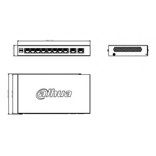Switch PoE zarządzalny 10-portowy Dahua - CS4010-8GT-60