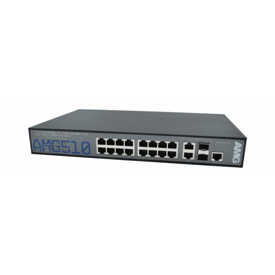 Switch PoE zarządzalny 18-portowy AMG Systems - AMG510-16GAT-2C-P290