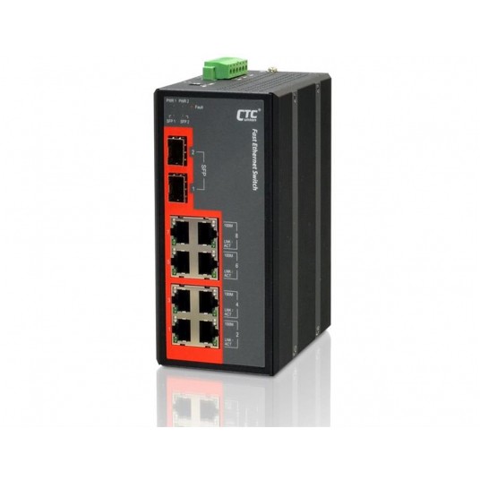 Switch Przemysłowy Gigabit Ethernet 8+2 SFP CTC UNION - IFS-802GS-E