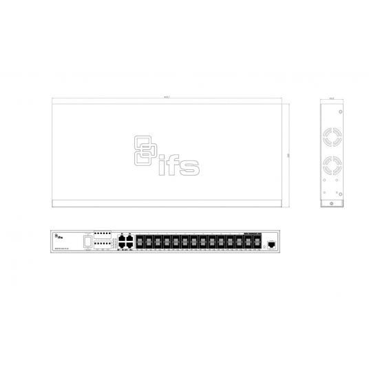 Switch zarządzalny 24-portowy Aritech - NS4750-24S-4T-4X-V2 -zdjęcie numer 2