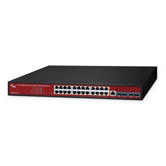 Switch zarządzalny 24-portowy PoE+ Aritech - NS4702-24P-4X-V3 -zdjęcie numer 1