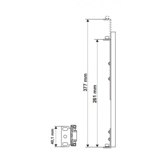 Szyny montażowe do obudów ARAD do szaf RACK 19" o głębokości 450mm Pulsar - ARAS450N -zdjęcie numer 3