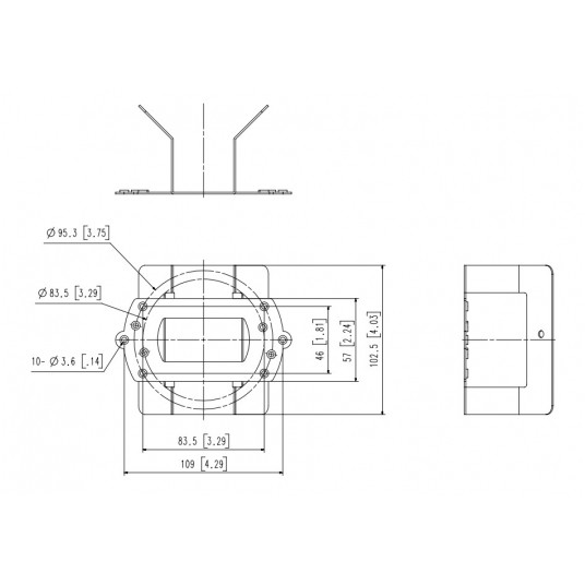 Uchwyt narożny do kamer Hanwha Vision - SBD-140KMB -zdjęcie numer 2