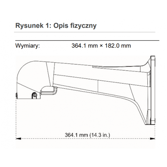 Uchwyt naścienny kamery TruVision Multi-imager - TVMI-WM -zdjęcie numer 2