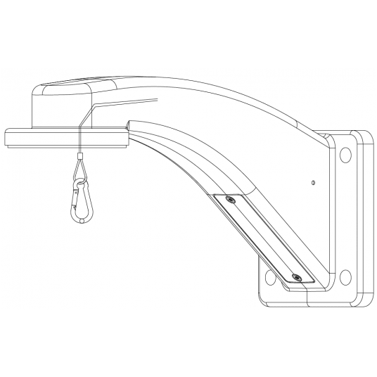 Uchwyt ścienny do kamer TruVision PTZ - TVP-WMB -zdjęcie numer 2
