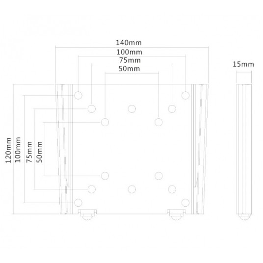 Uchwyt ścienny ultra-płaski do monitorów/telewizorów Neomounts - FPMA-W25 -zdjęcie numer 3