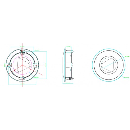 Uchwyt sufitowy do kamer IP kopułowych serii M, biały TruVision - TVD-VFM3-W