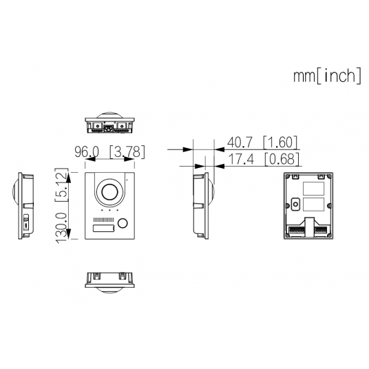 Wideodomofon IP Villa Door Station Dahua - VTO2202F-P-S3
