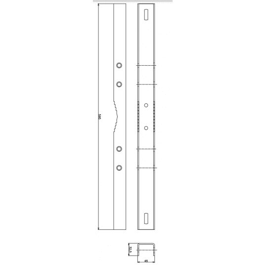 Wsporniki do montażu słupowego rozdzielnic serii OH Holder-OH8625 Metel - 4-500-025 -zdjęcie numer 4