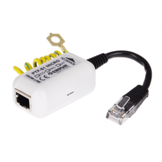 Zabezpieczenie przeciwprzepięciowe EWIMAR LAN/PoE 1-kanałowe Micro PRO – PTF-51-PRO/PoE/Micro