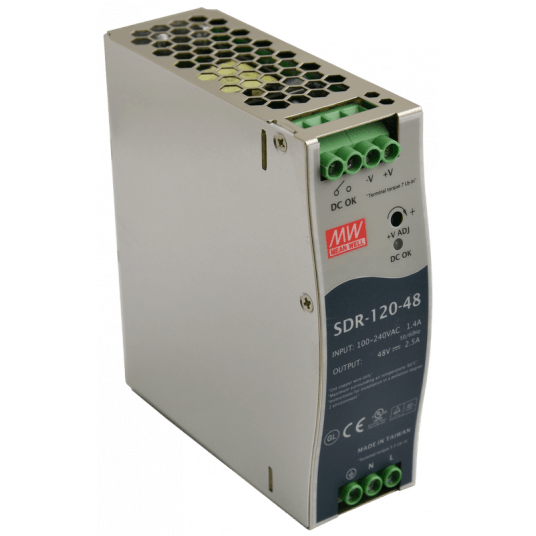 Zasilacz na szynę DIN 2,5A/48VDC Pulsar - SDR-120-48