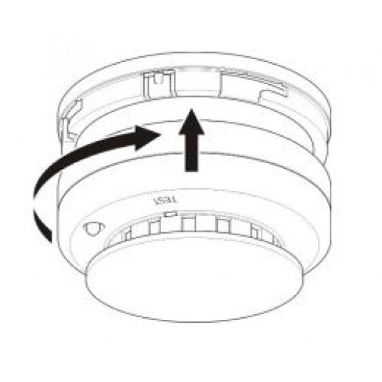 Zestaw 10 optycznych czujek dymu serii 2000 z gniazdami z izolacją zwarć Aritech - DP2061N-ISOKIT
