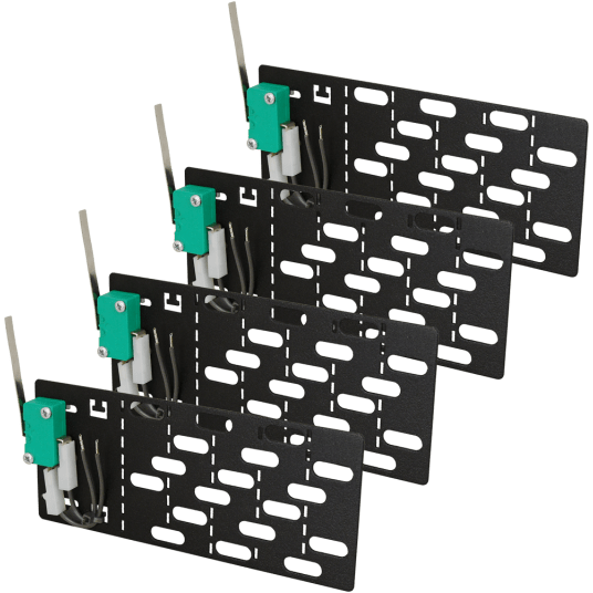 Zestaw antysabotażowy 4 tamperów do szaf RACK 19" Pulsar - RWST -zdjęcie numer 1