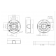 Aluminiowa puszka montażowa Hanwha - SBV-140BW