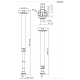 Aluminiowy uchwyt sufitowy Hanwha - SBP-156CMW