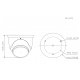 Kamera IP kopułkowa Fixed-focal Eyeball WizSense, Dahua 5MPix - IPC-HDW3549H-AS-PV-0360B-S5